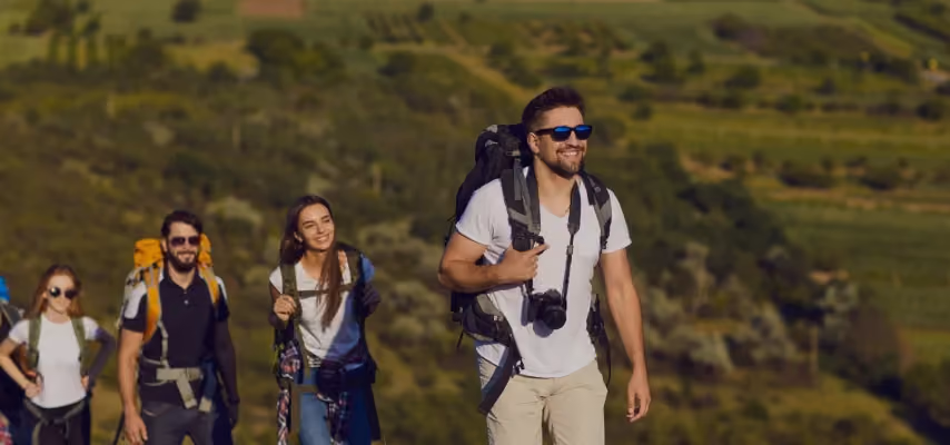 Gruppo di persone durante un'escursione