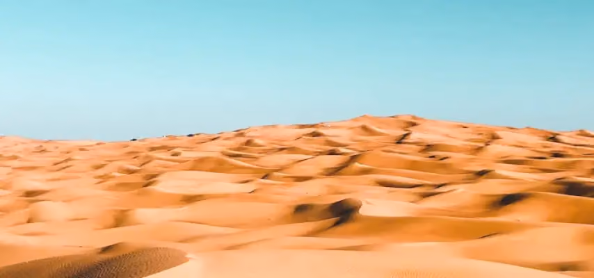 Vista di dune nel deserto