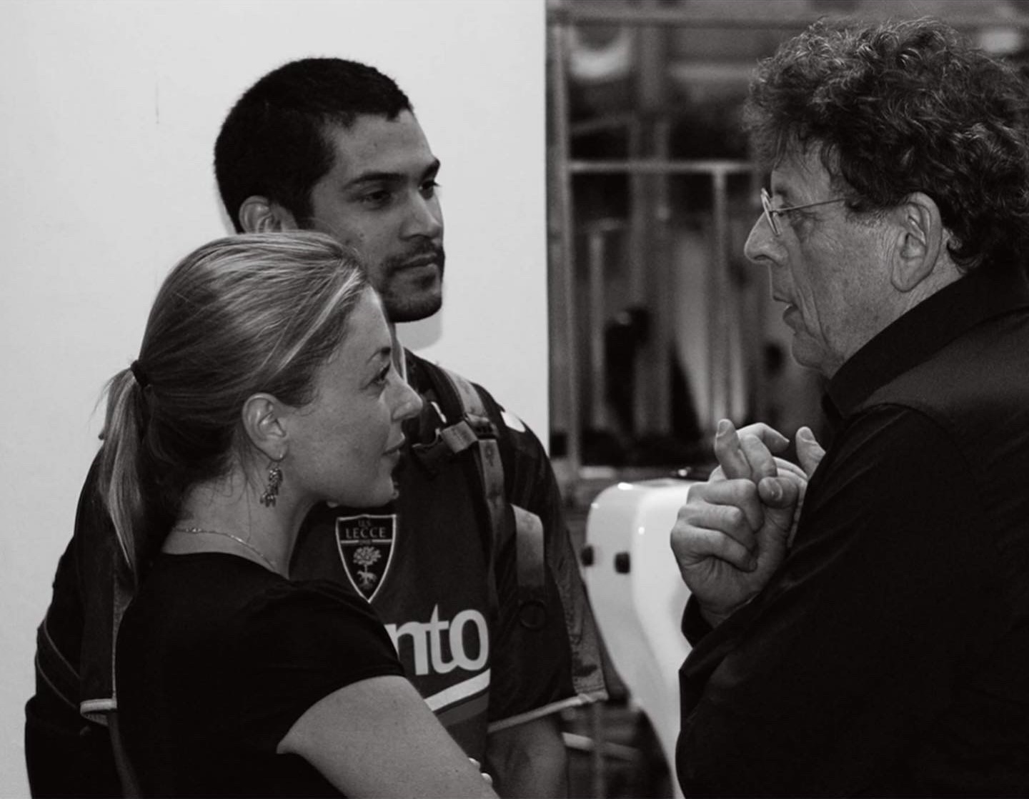 Jeffrey, Paola, and Philip Glass