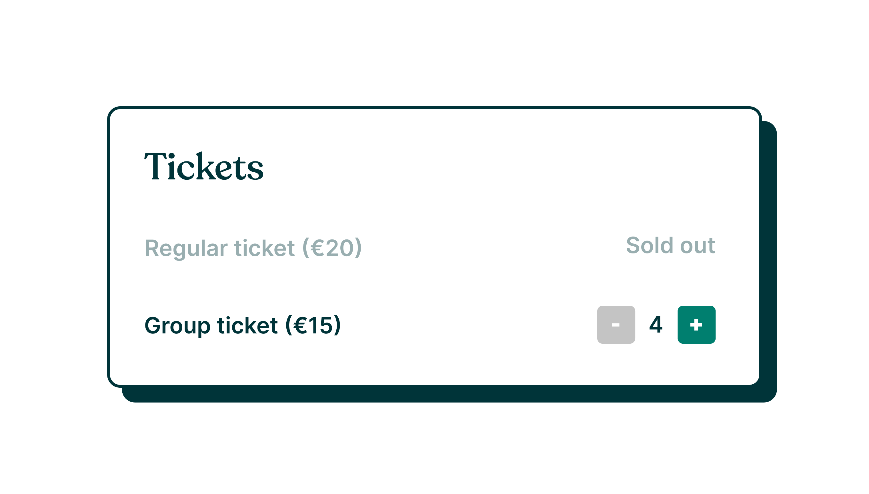 Group tickets