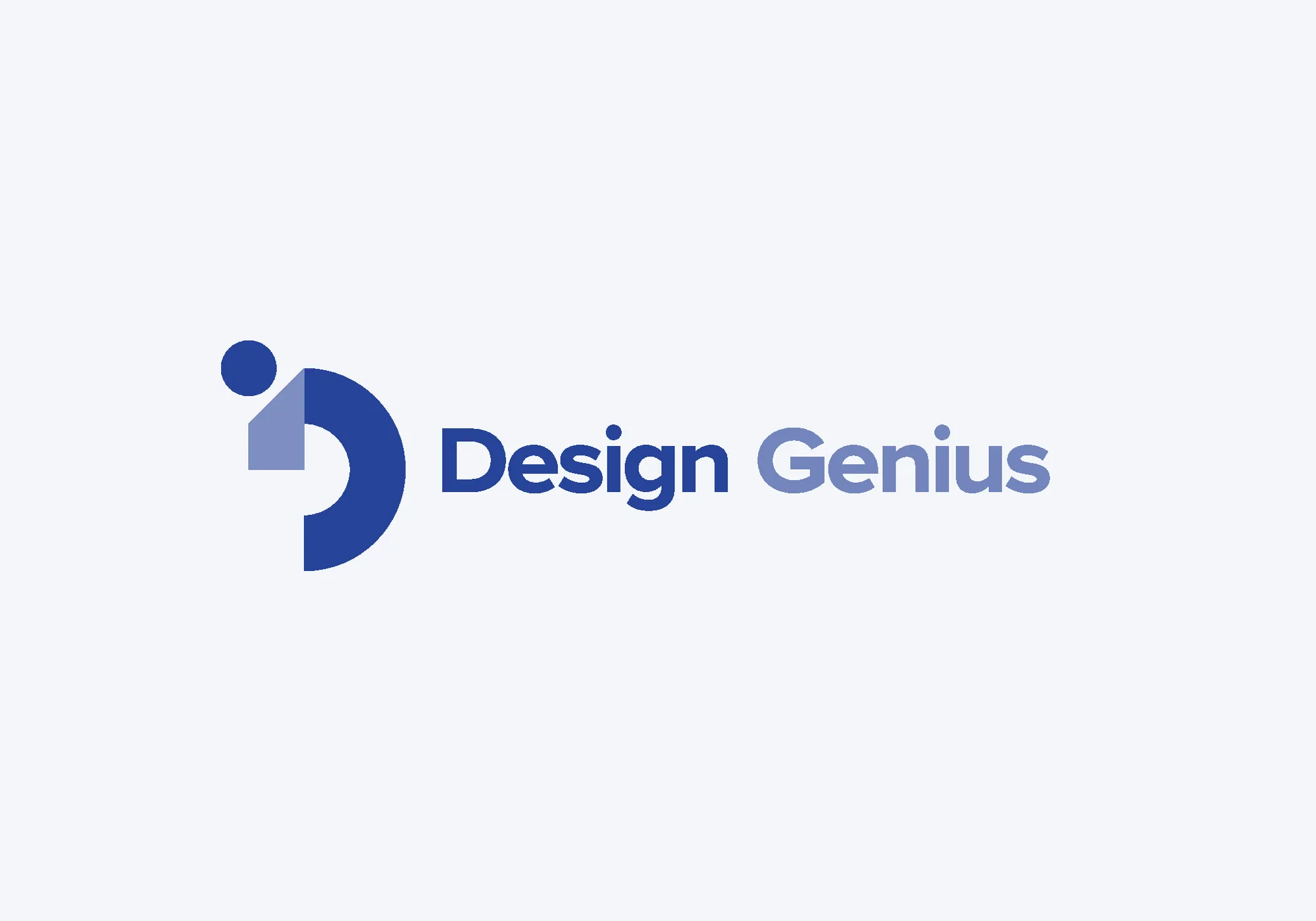 Design Genius logo and wordmark on a light background