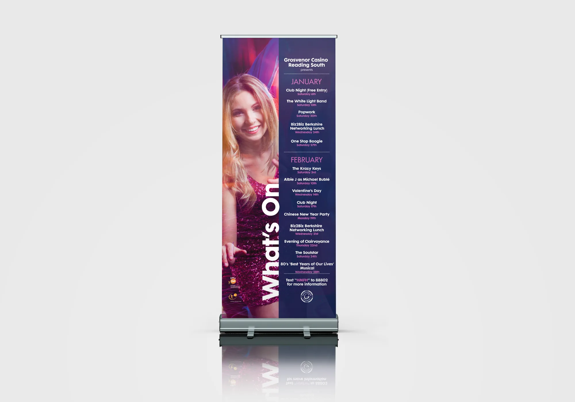 Grosvenor Casino What's On roller banner