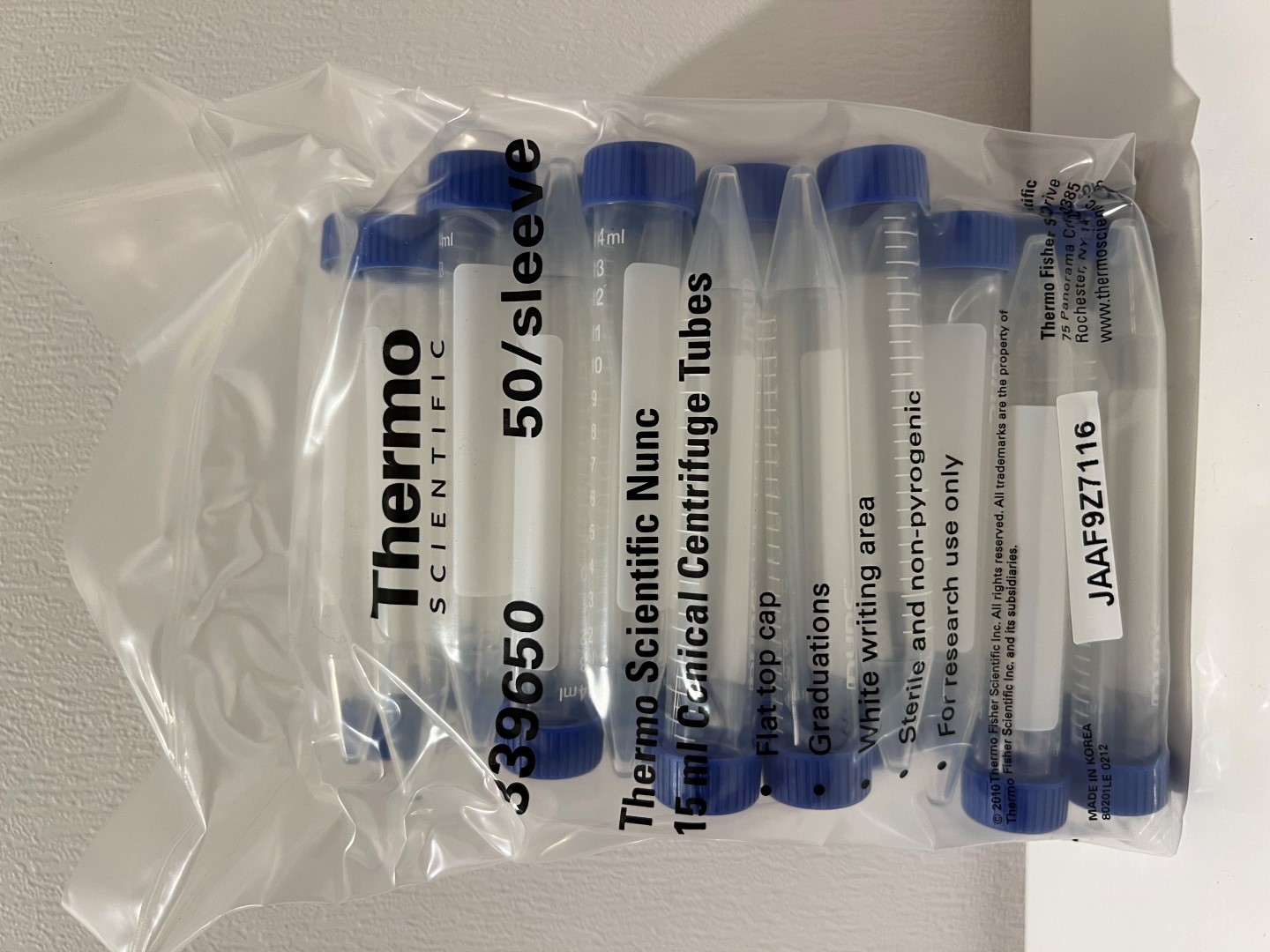 Centrifuge Tubes (x500)