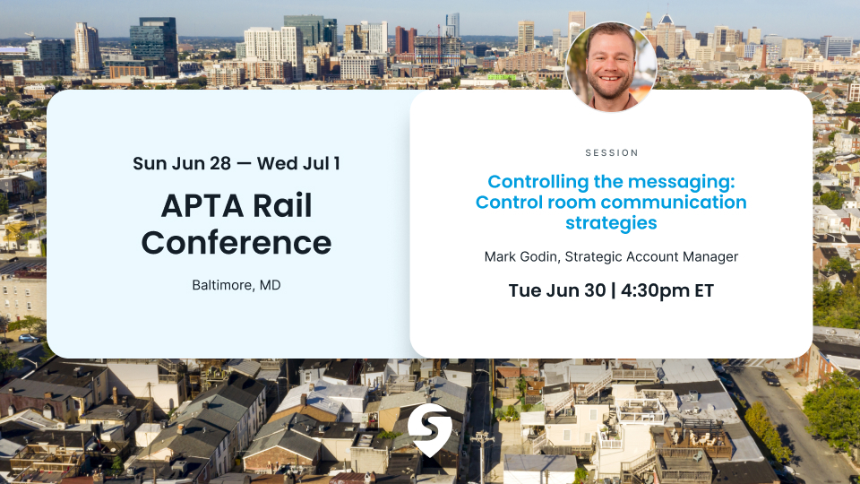 Information about Swiftly at the APTA Rail conference.