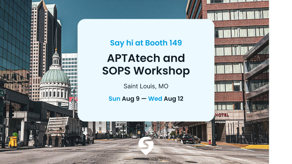 Photo of the Swiftly team with details about APTAtech & SOPS Workshop 2026.