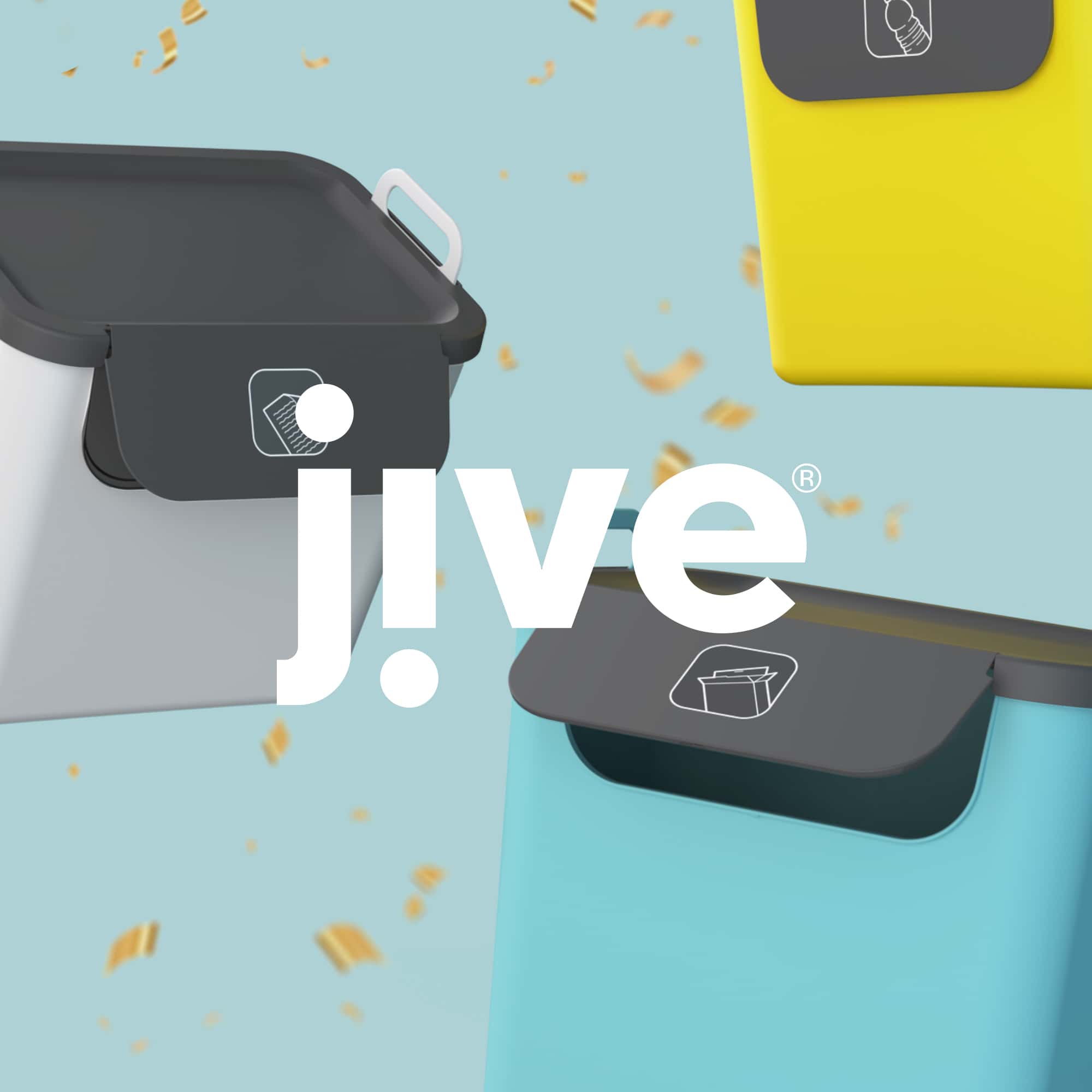 Jive Logo mit Produkten