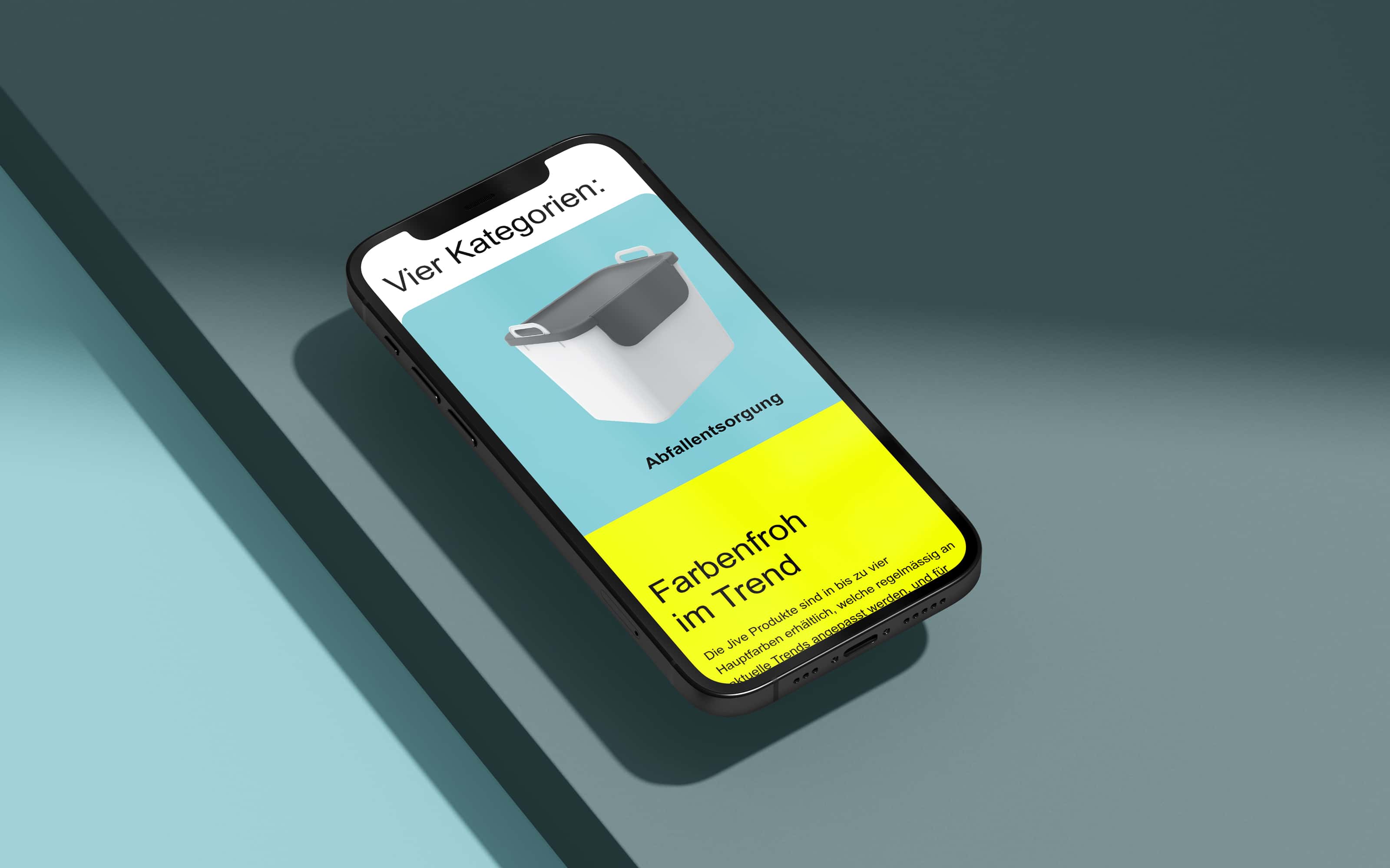 Website auf Smartphone