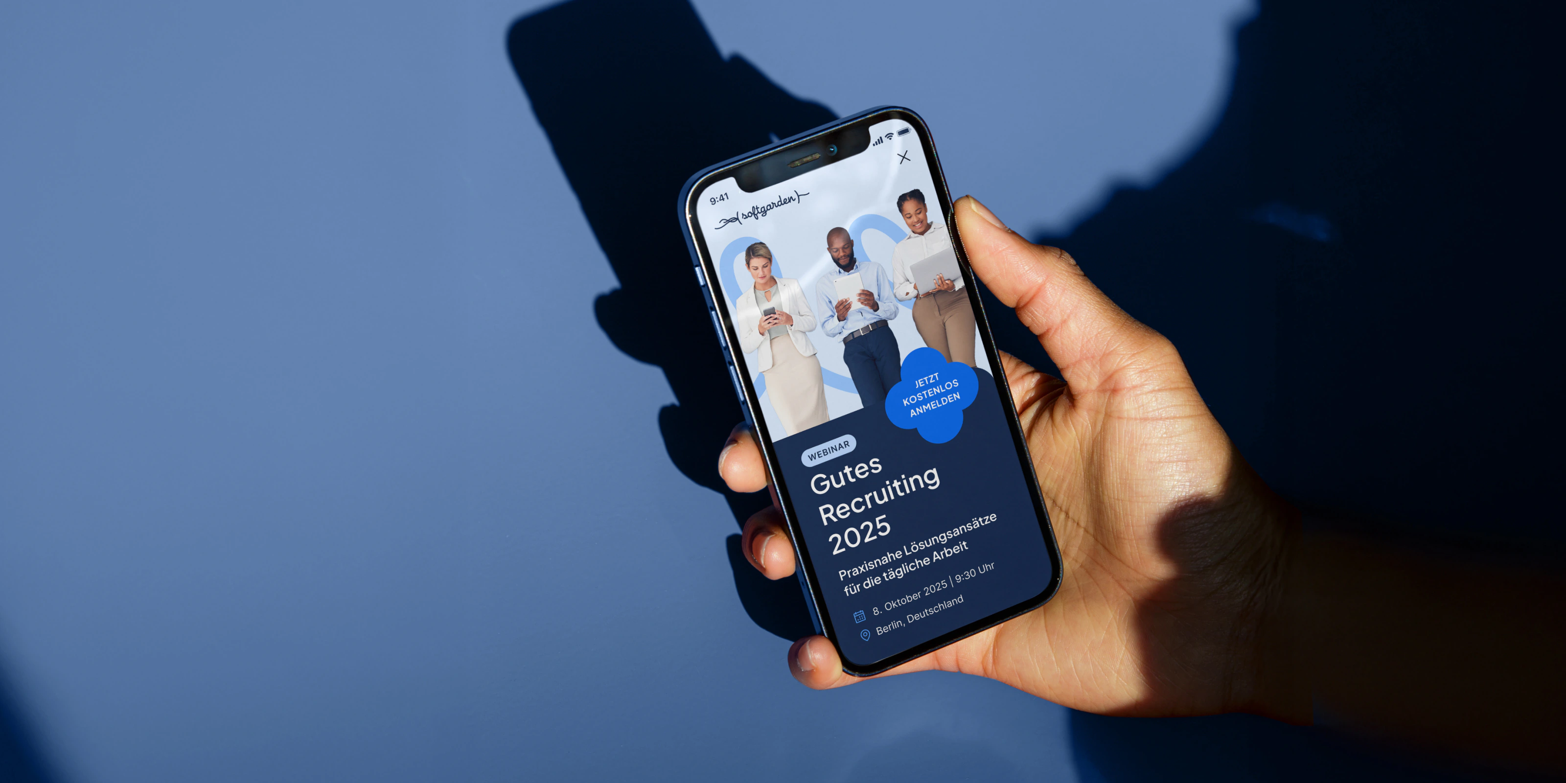 Neu gestaltete mobile Website für softgarden