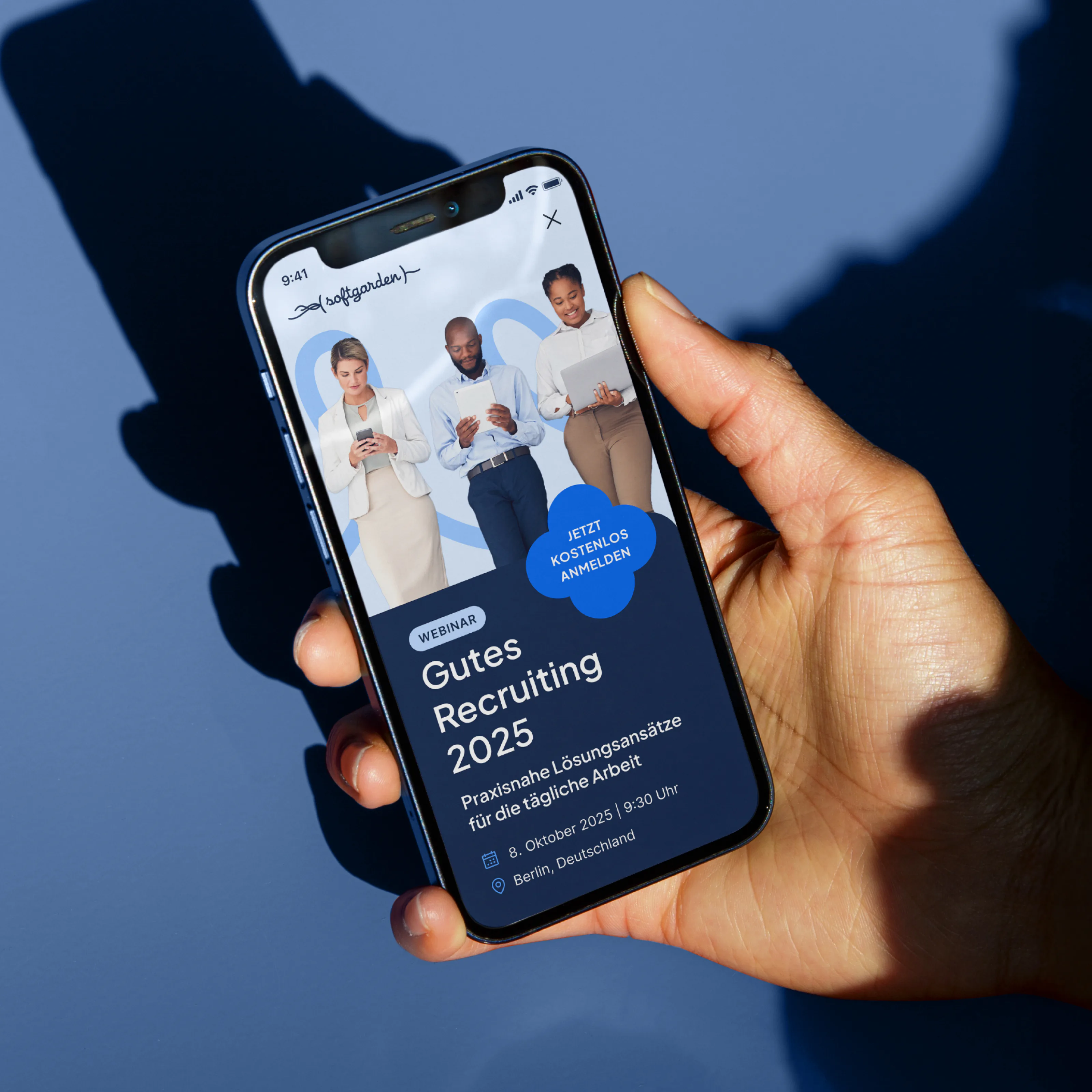 Neu gestaltete mobile Website für softgarden