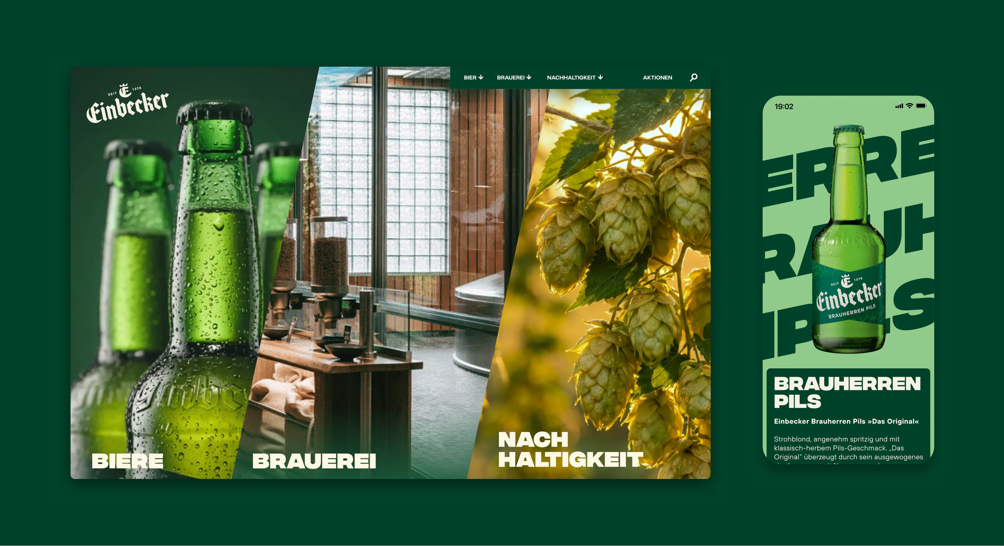 Design der Einbecker Website