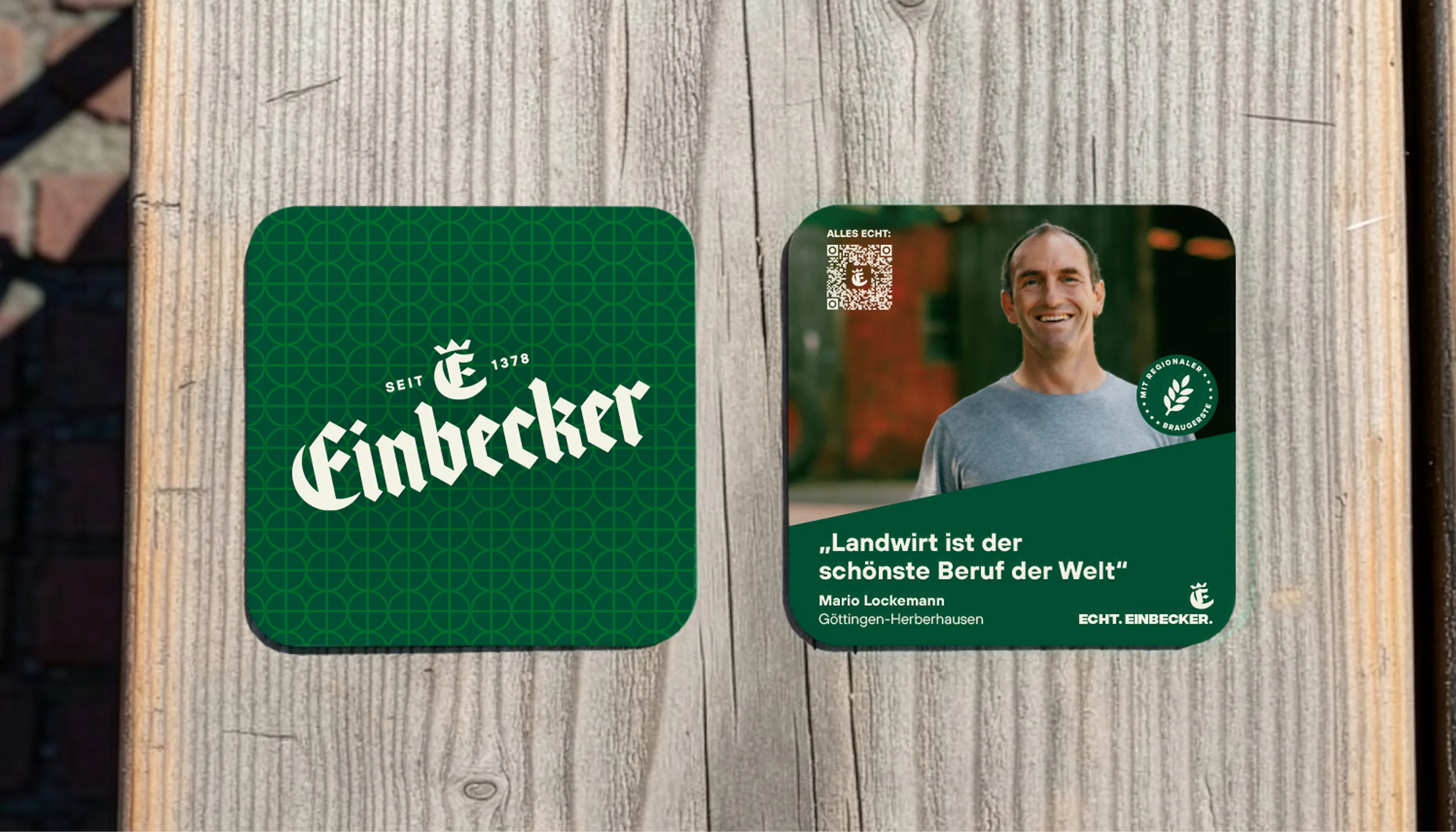 Design des Bier Untersetzers