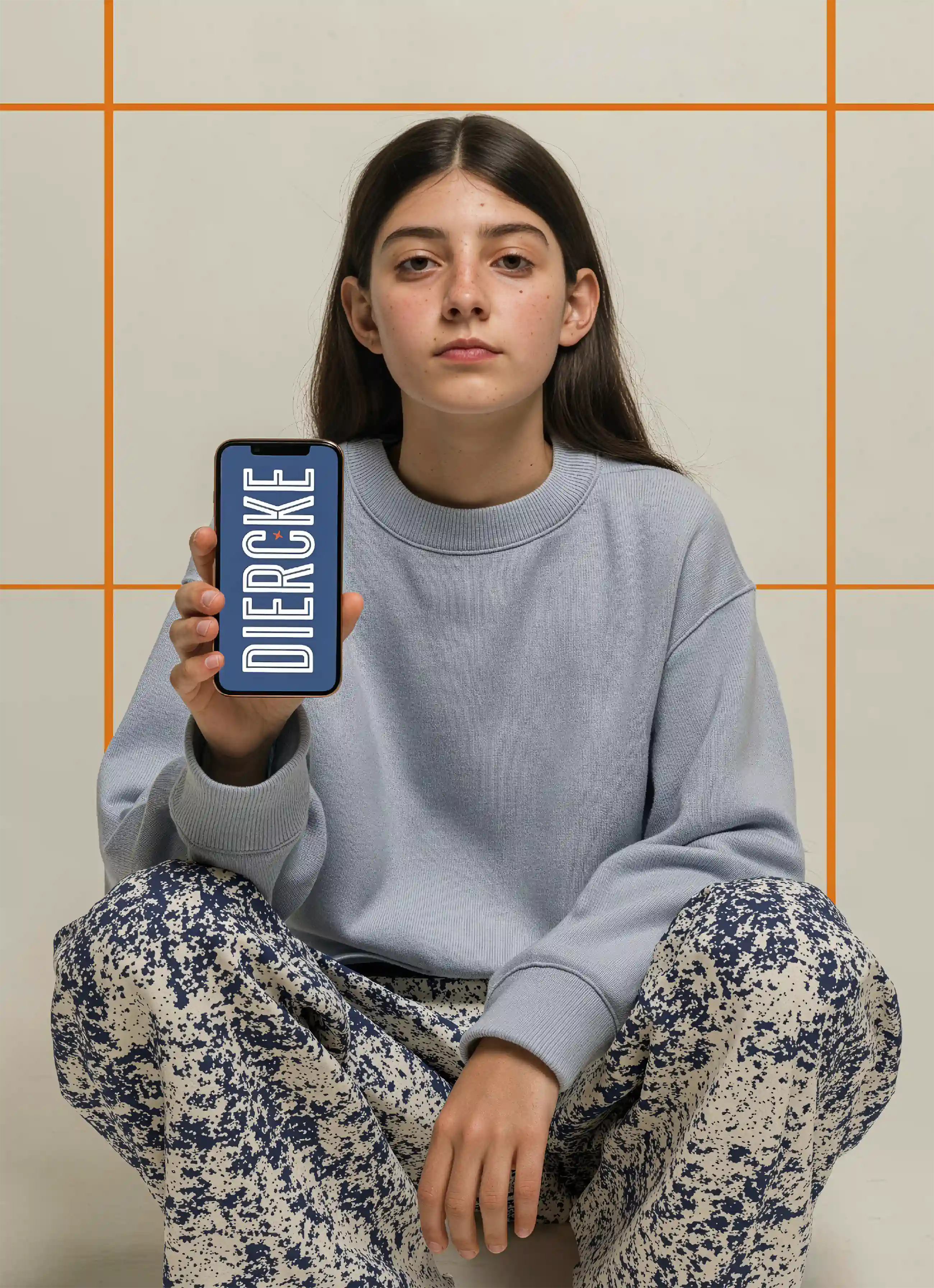 Smartphone mit Diercke Logo