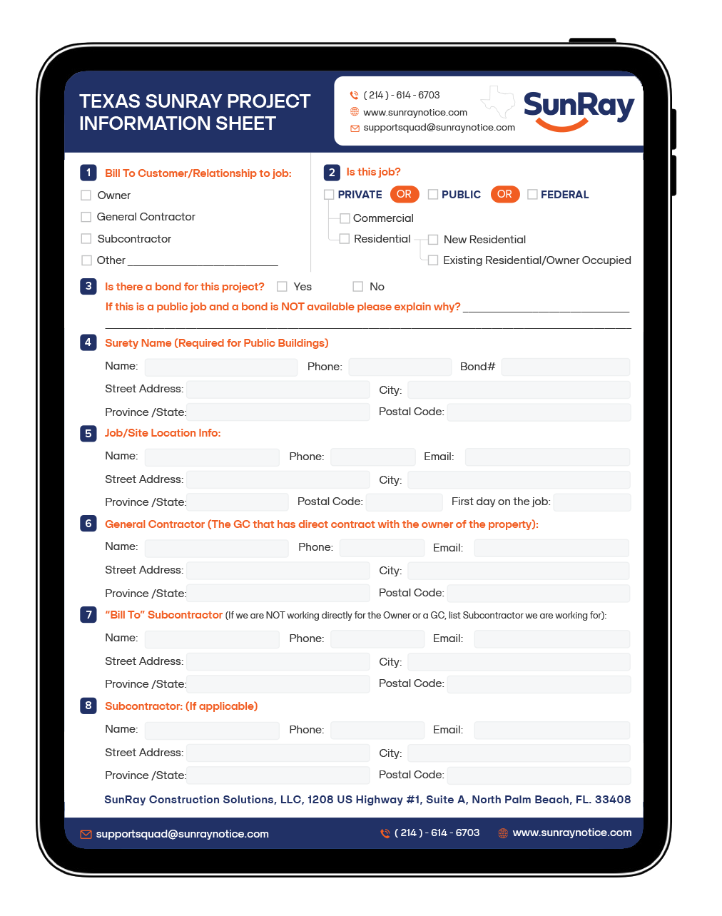 SunRay Project Information Sheet