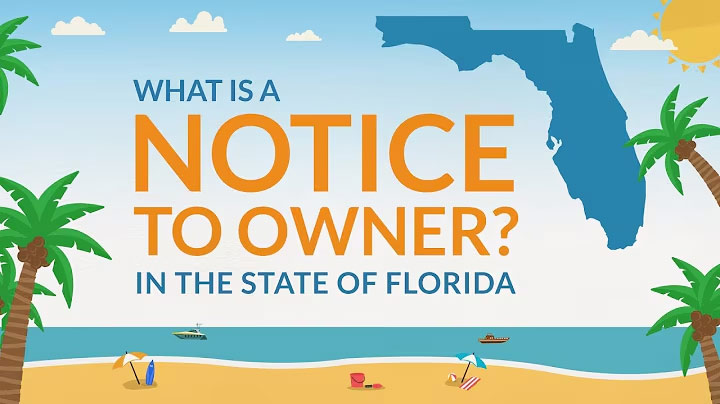 what is a notice to owner