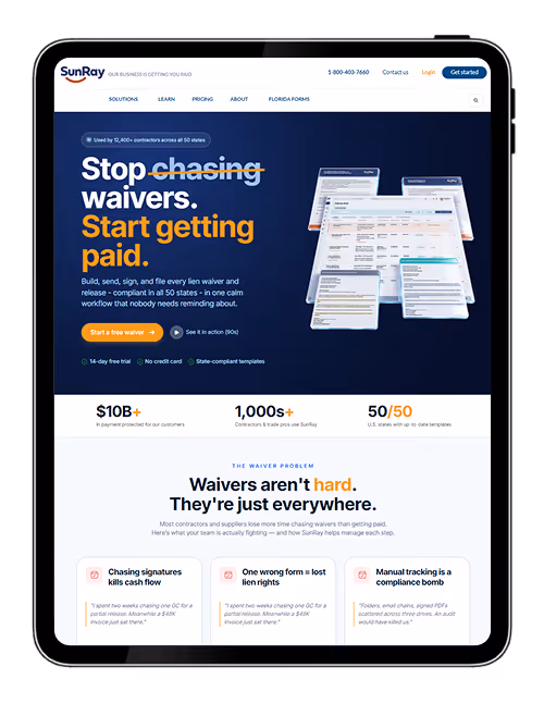 Lien Waiver Management Software