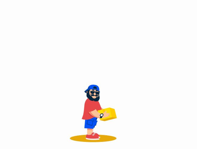 A UFO picks a suprised ShipDaddy up and carries him away