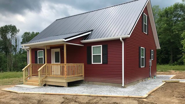 Custom Modular Log Home built by Buckhorn Builders in Millersburg, OH