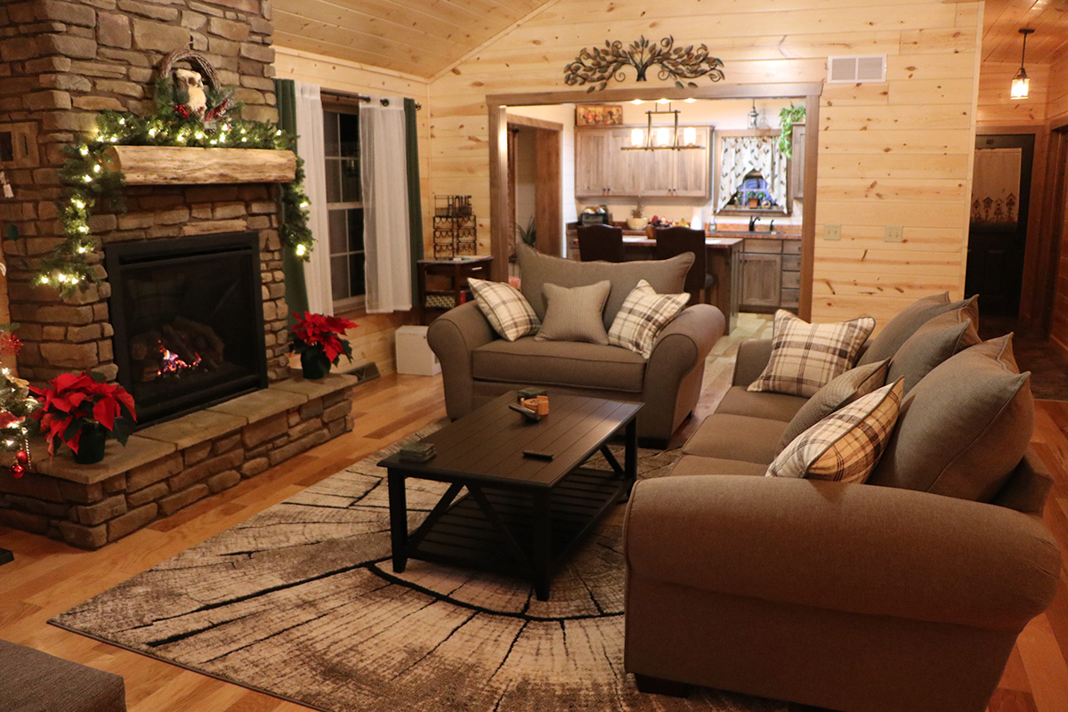 Custom Modular Log Home built by Buckhorn Builders in Millersburg, OH