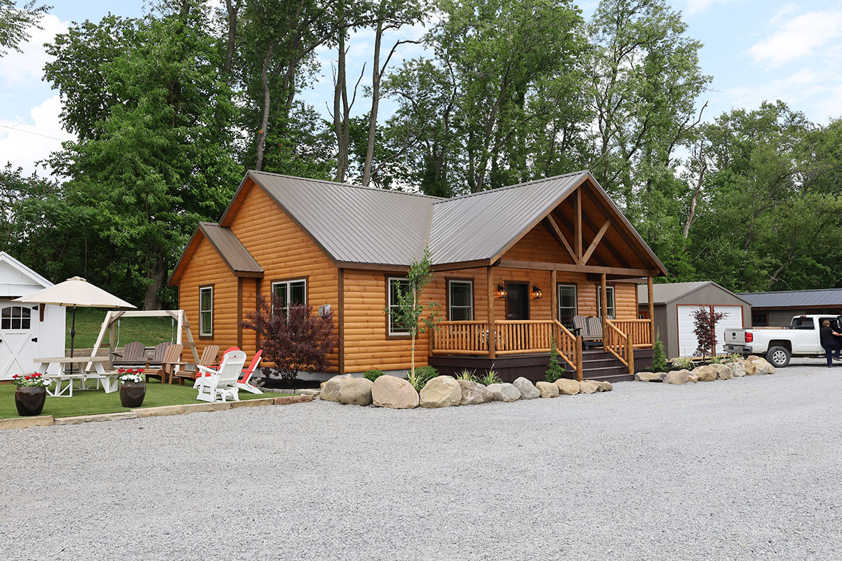 Sunset Ridge - Modular Log Home built by Buckhorn Builders in Millersburg, OH