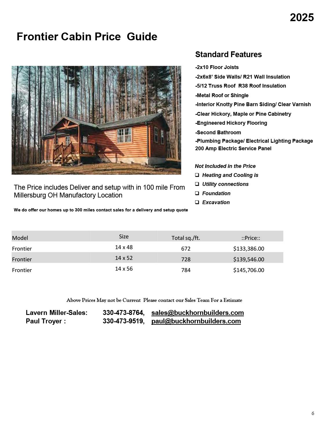 Frontier Pricing Guide