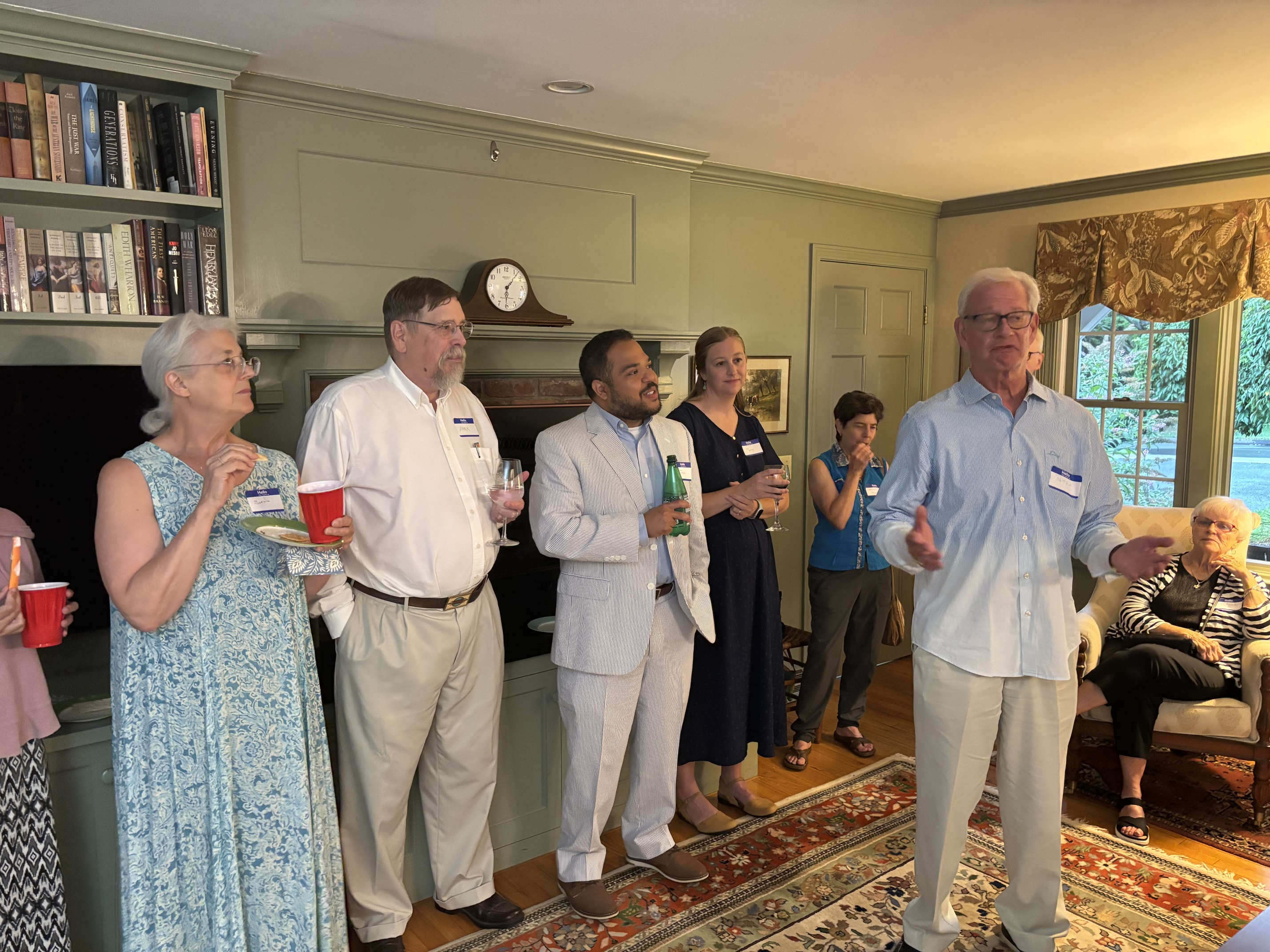 Human to Human hosts Garden Party for Bishop Fisher at the home of Peter Pappas