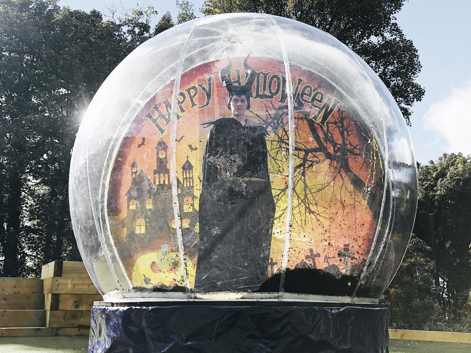 Let it snow globe events giant snow globe hire
