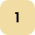 Gold rounded box with the number 1 in it