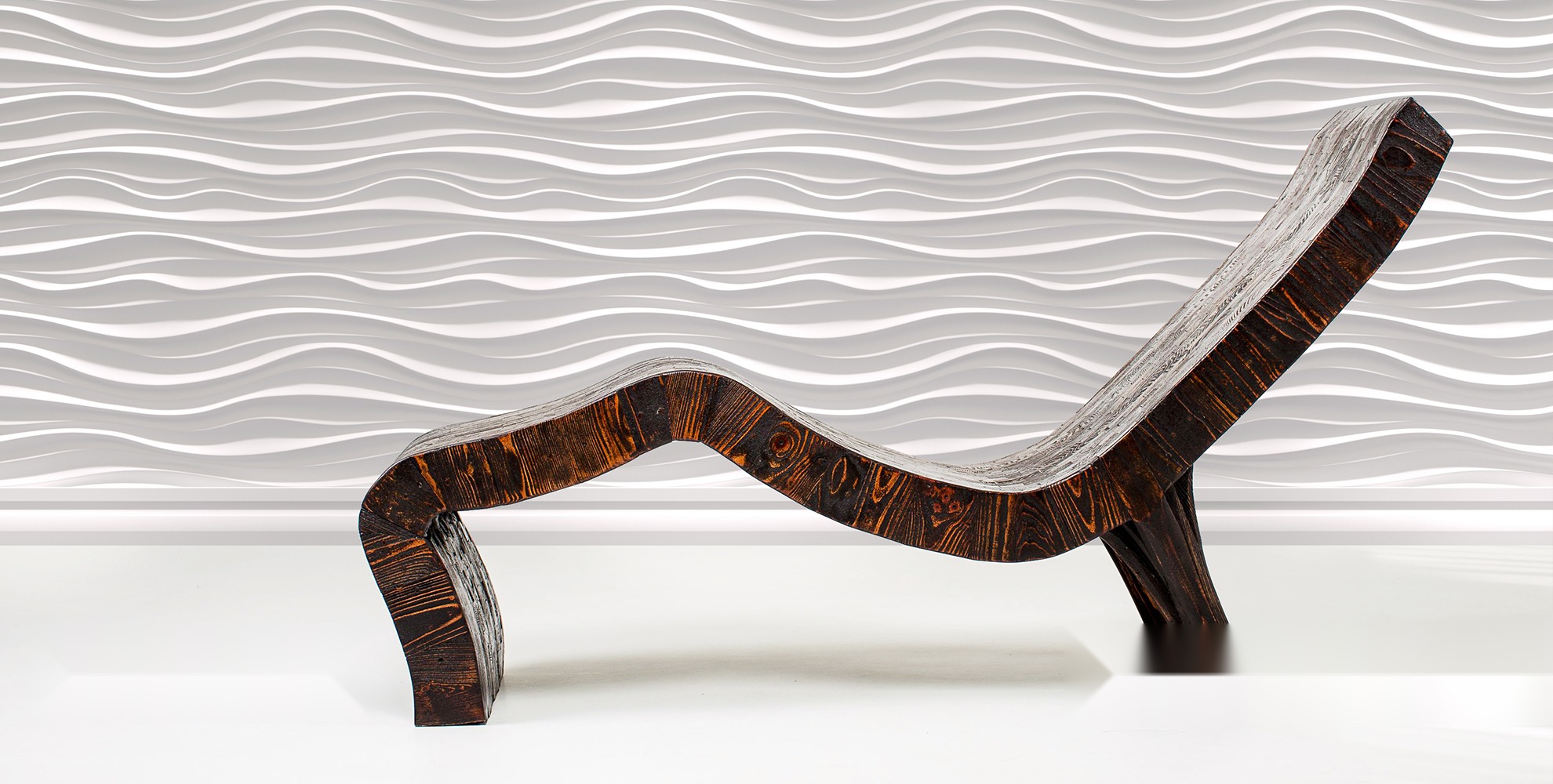 Breeze panel — wave-pattern feature wall