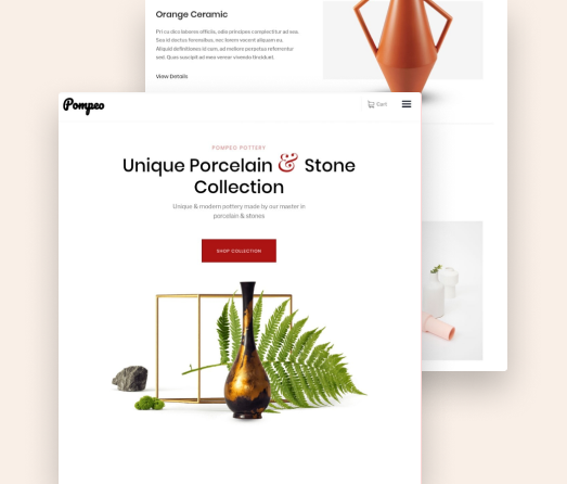 A mockup of a project