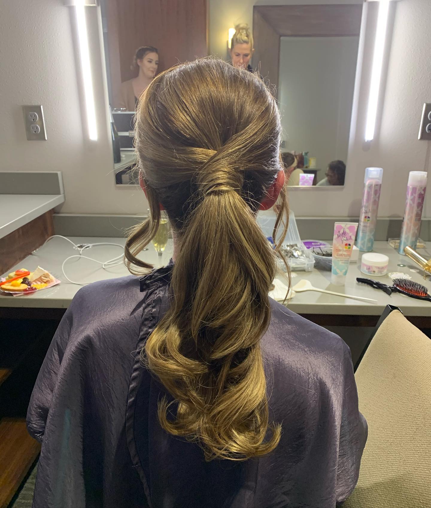 woman's haircut at studio tru hair salon