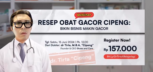 webinar dr tirta cara memulai bisnis cuci sepatu - belajarlagi