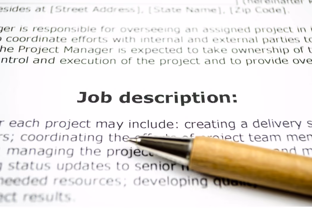 contoh job description