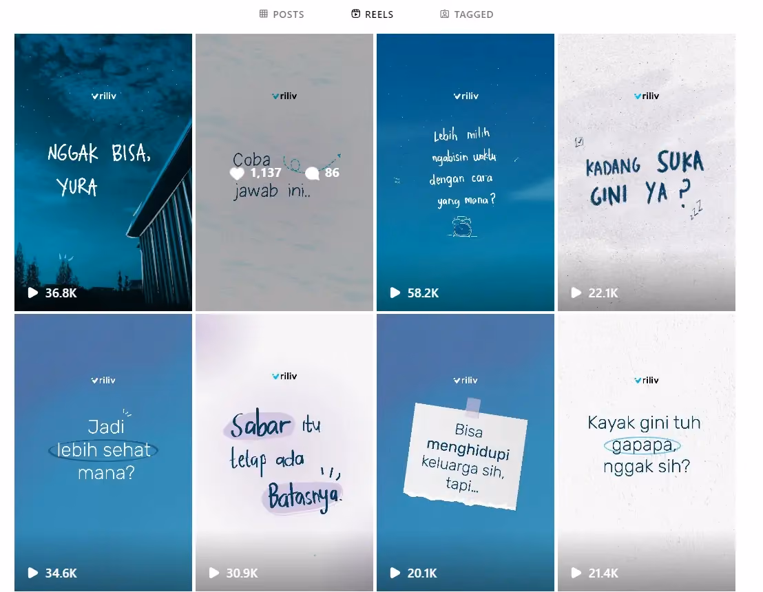 contoh konten di instagram
