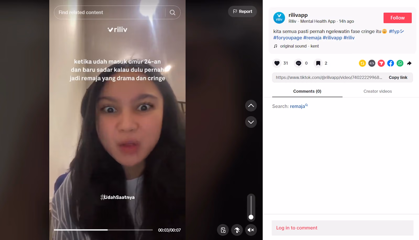 contoh content marketing di tiktok
