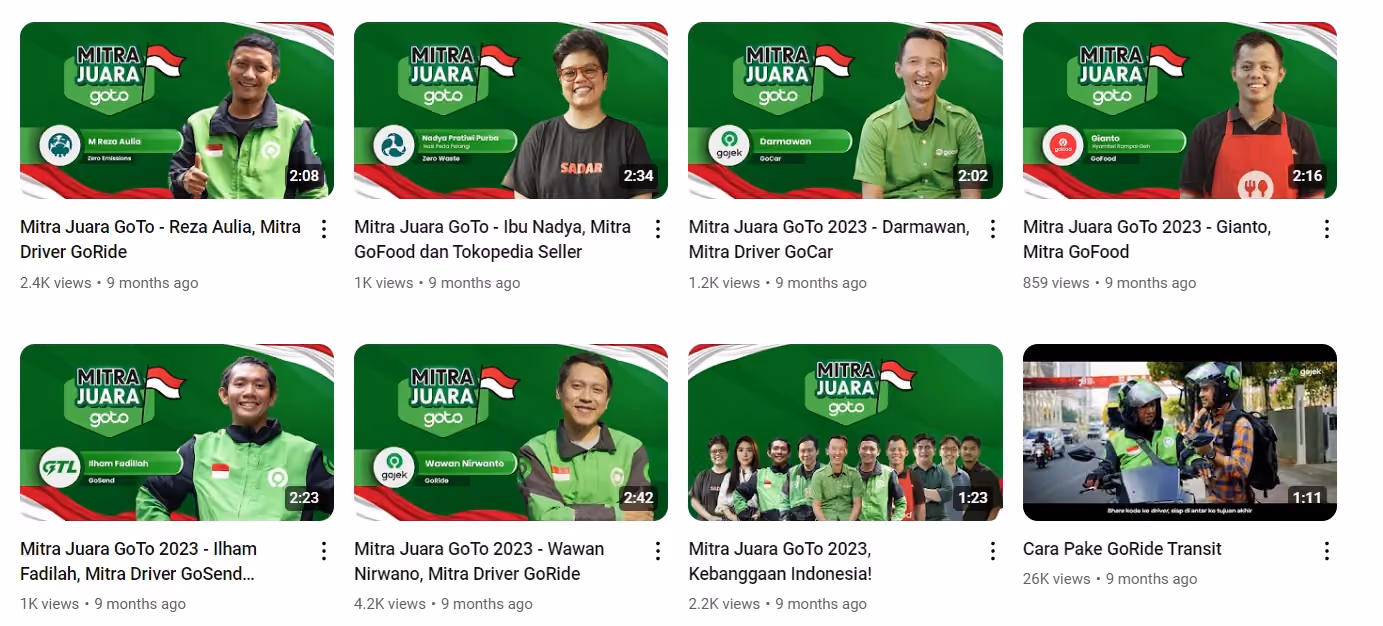 contoh content marketing di youtube
