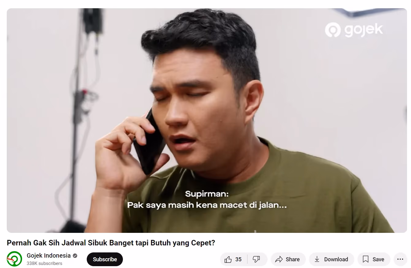 contoh konten gojek