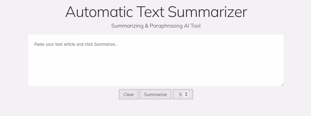 autosummarizer