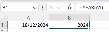 rumus YEAR excel