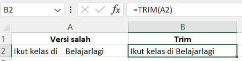 rumus TRIM excel