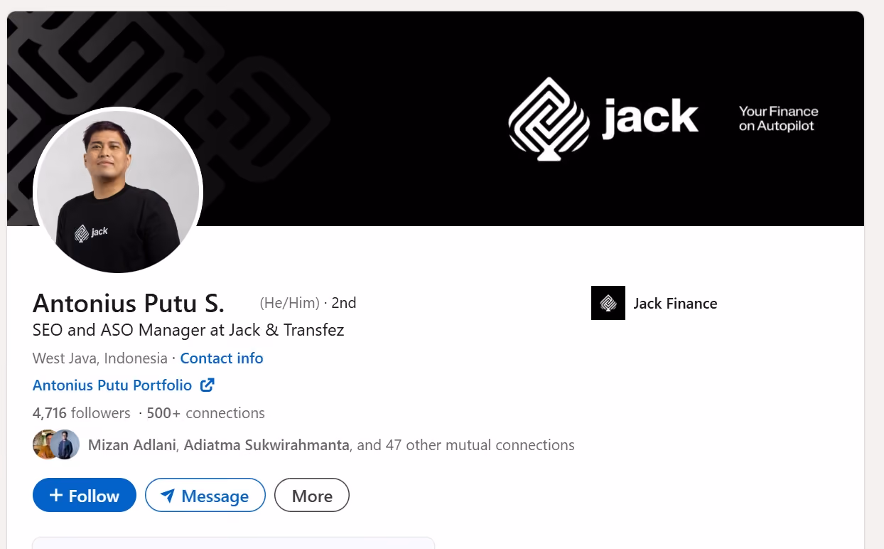 Contoh Headline LinkedIn untuk Profesional