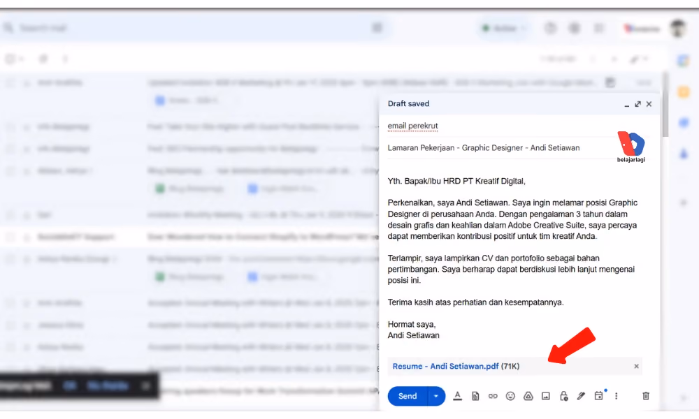 format CV lamaran kerja