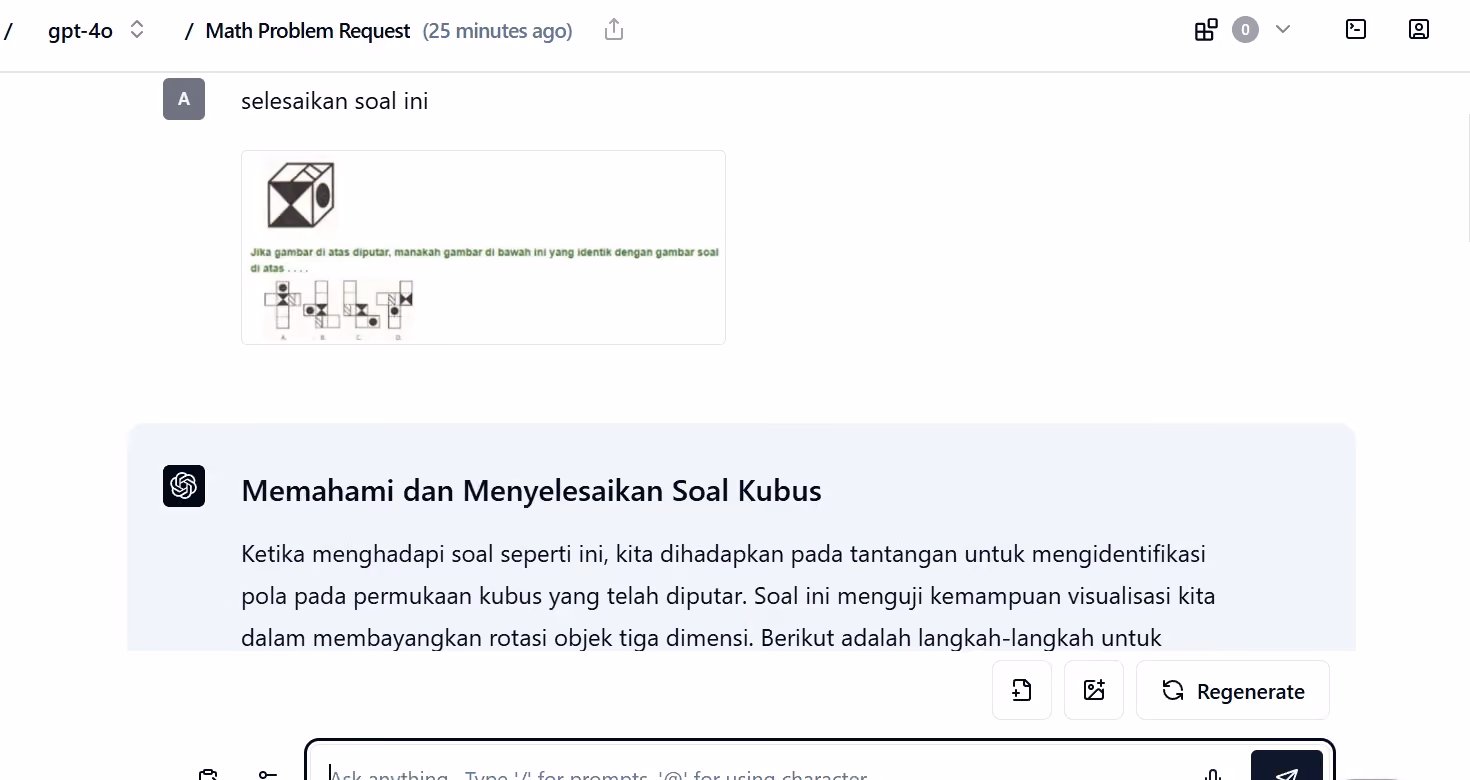 ai yang bisa menjawab soal gambar