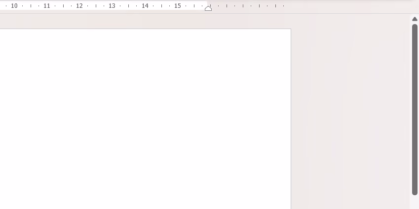 scroll bar microsoft word