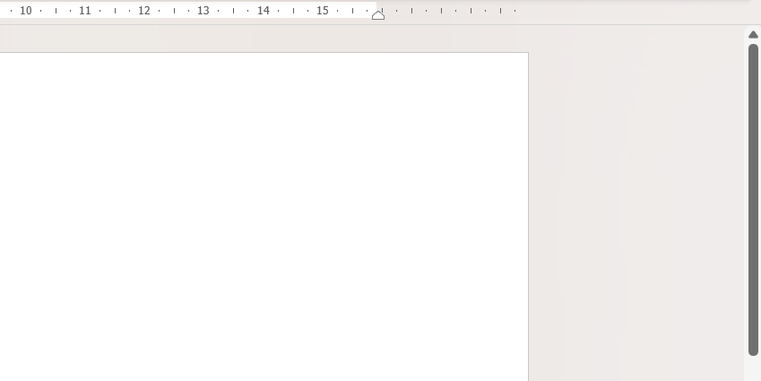 scroll bar microsoft word