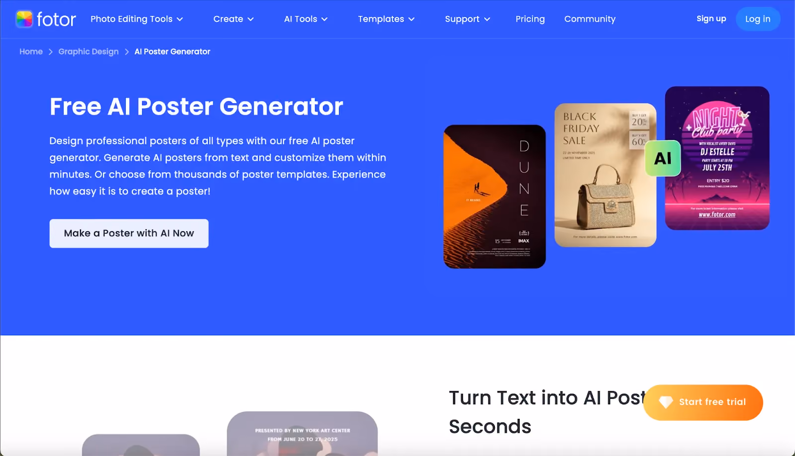 ai untuk poster generator