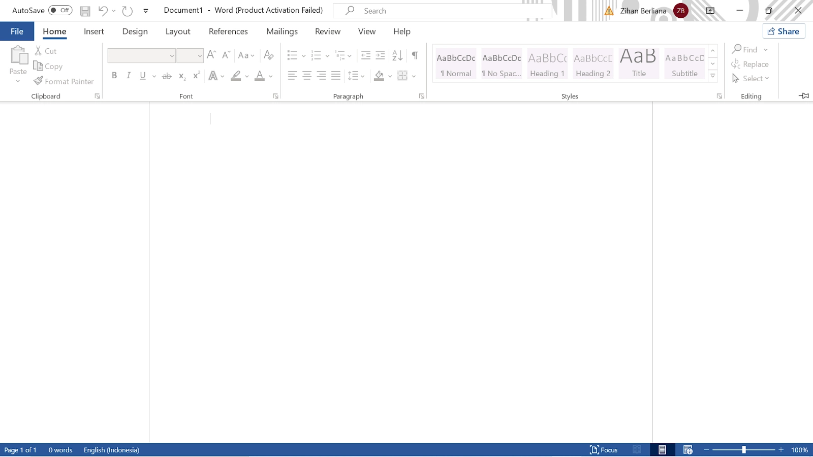 Kenali Tampilan Dasar Microsoft Word