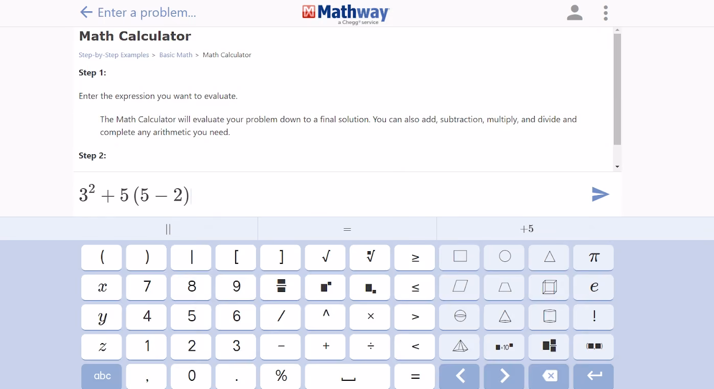 ai untuk matematika: Mathway