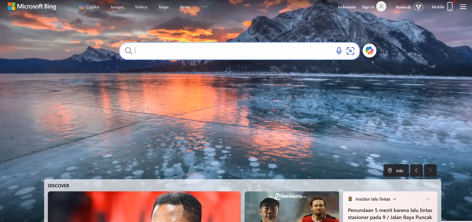 Situs Selain Yandex: Bing