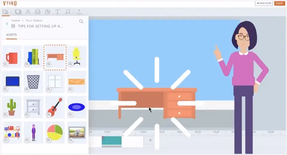 membuat video dengan AI: VYOND