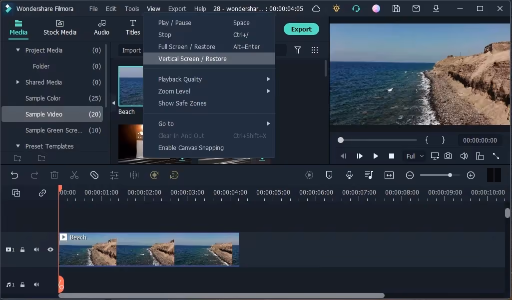 membuat video dengan AI: filmora